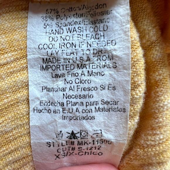 Mikarose Women Top XS Y2K Flutter Sleeve Relaxed Casual Girl Capsule Minimalist - Picture 9 of 11